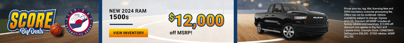 New 2025 Ram 1500s - $12,000 off MSRP!