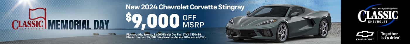 2024 Stingray $9000 off