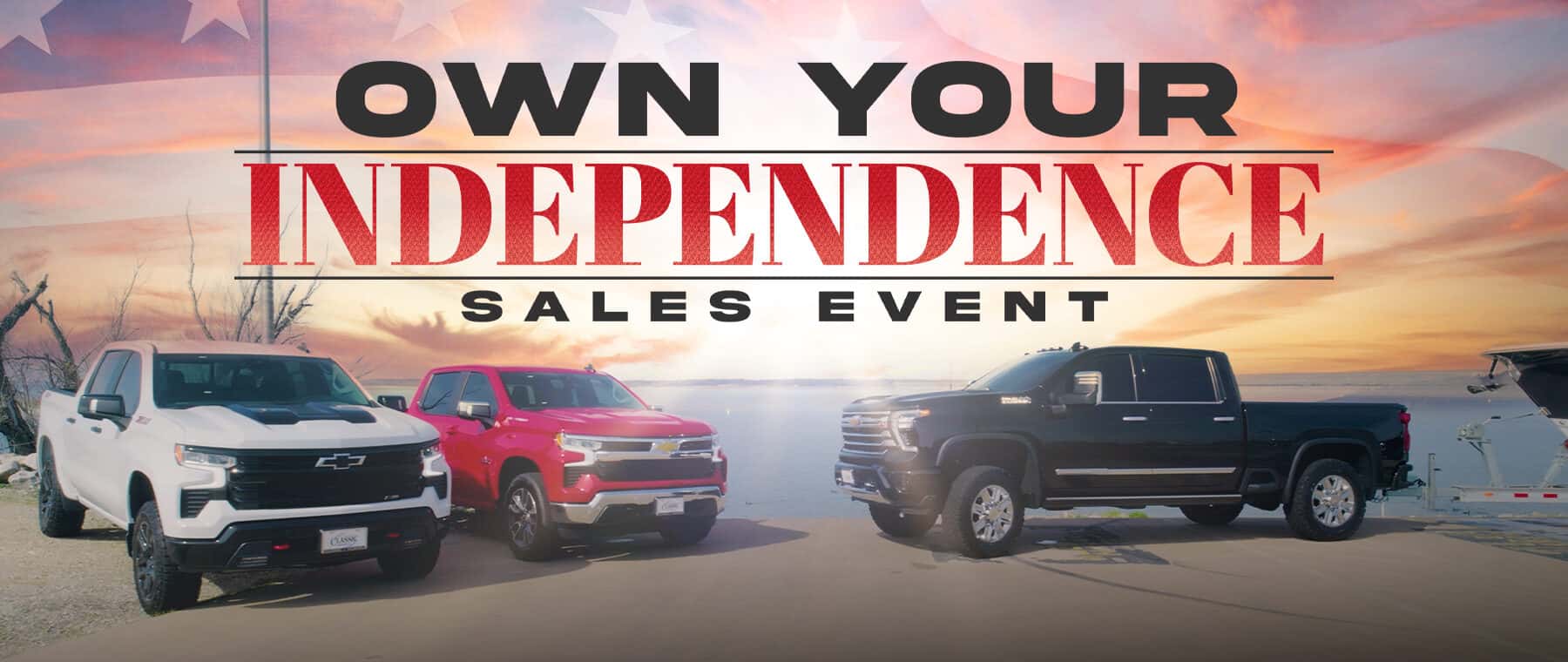 OWN YOUR INDEPENDENCE SALES EVENT