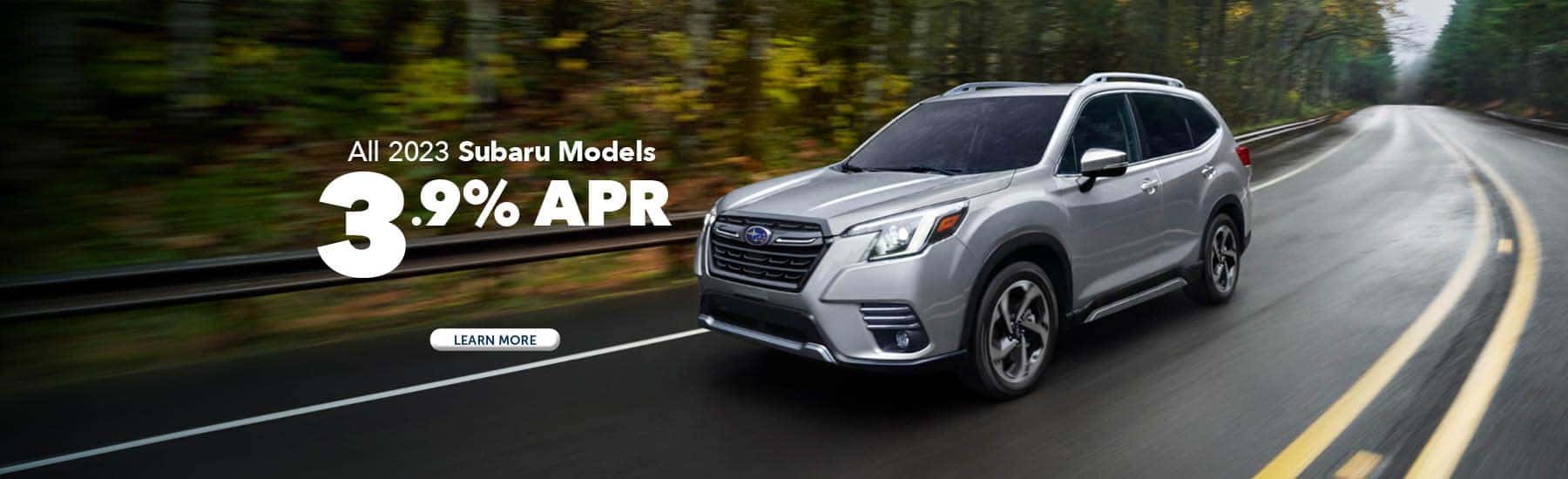 3.9% APR on All 2023 Subaru Models