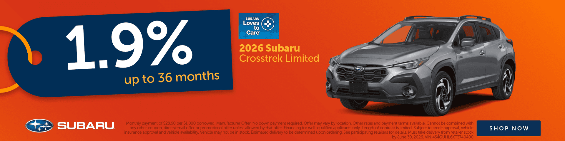 June Crosstrek Offer