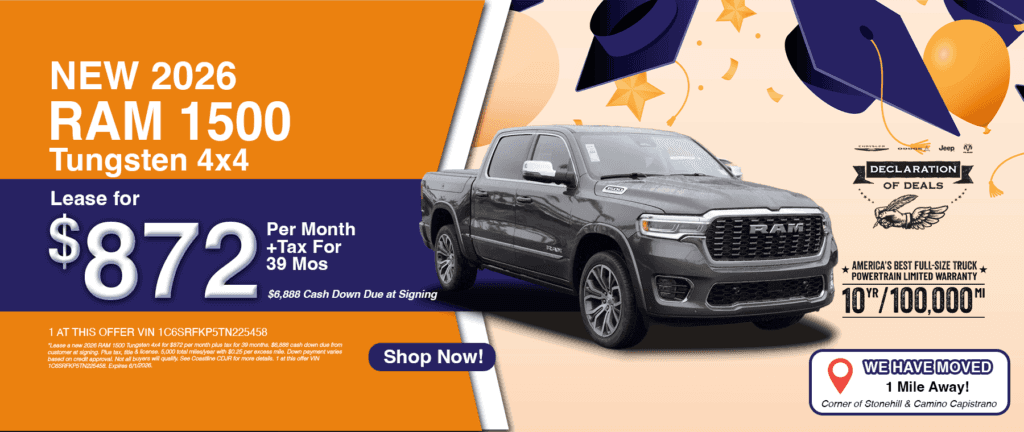 Coastline 2026 May Banners Dealer Inspire 26 RAM 1500 Tungsten