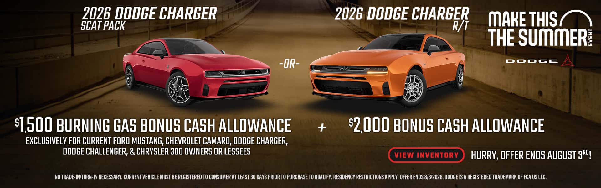 26 Dodge Charger Bonus Cash Loyalty