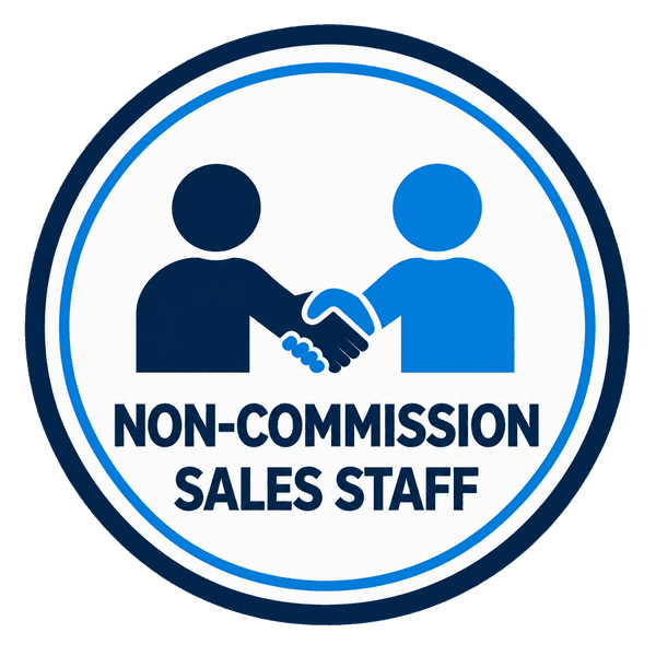 Non-commission sales staff