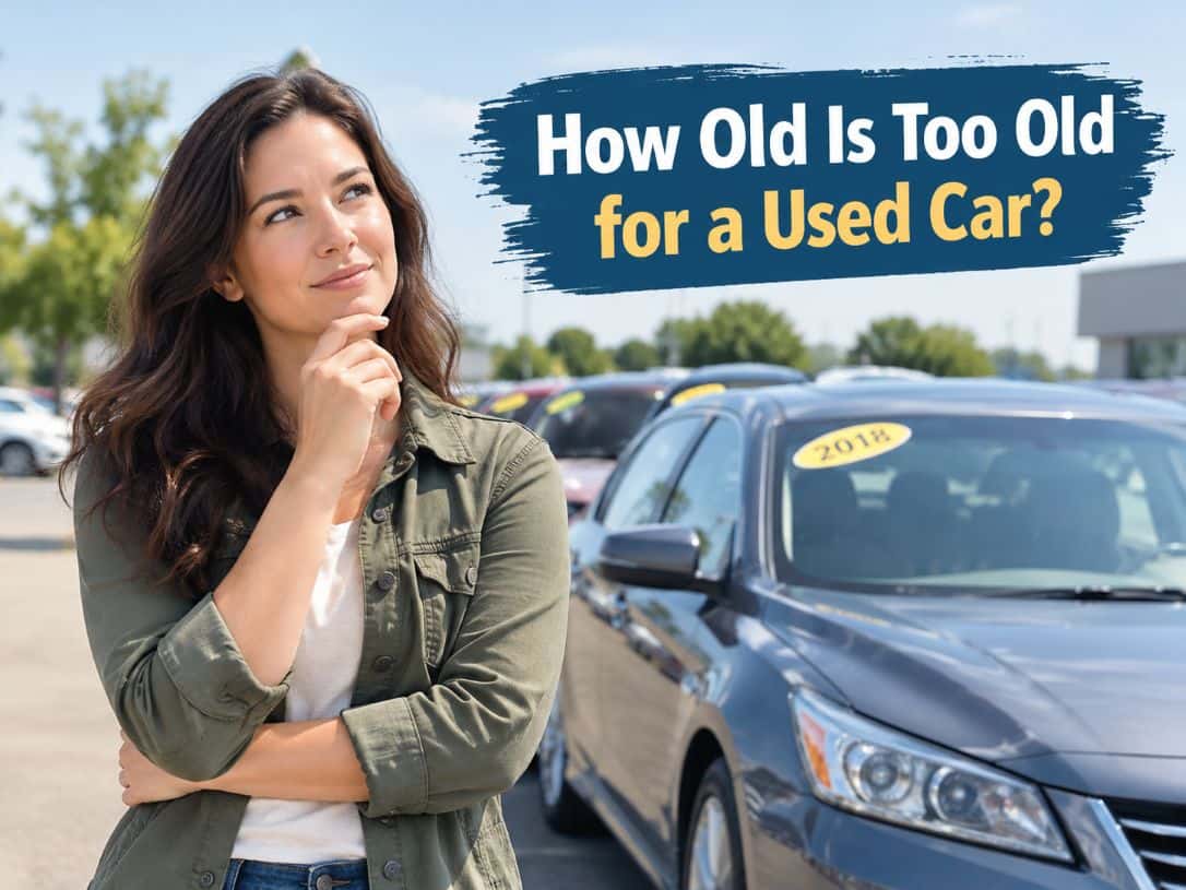 How Old Is Too Old for a Used Car? Shopper considering the age of a used car at a dealership