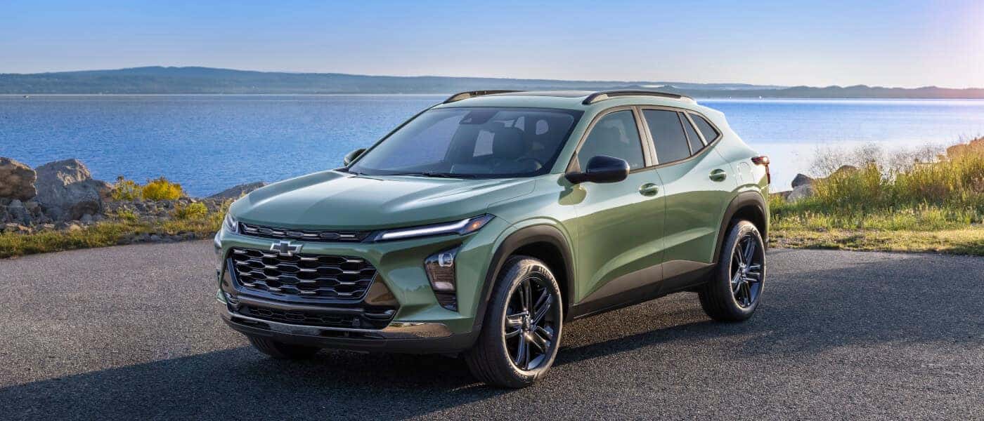 2026 Chevy Trax parked by a lake