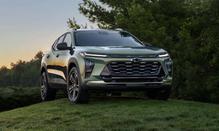 2026 Chevy Trax parked on grassy hill
