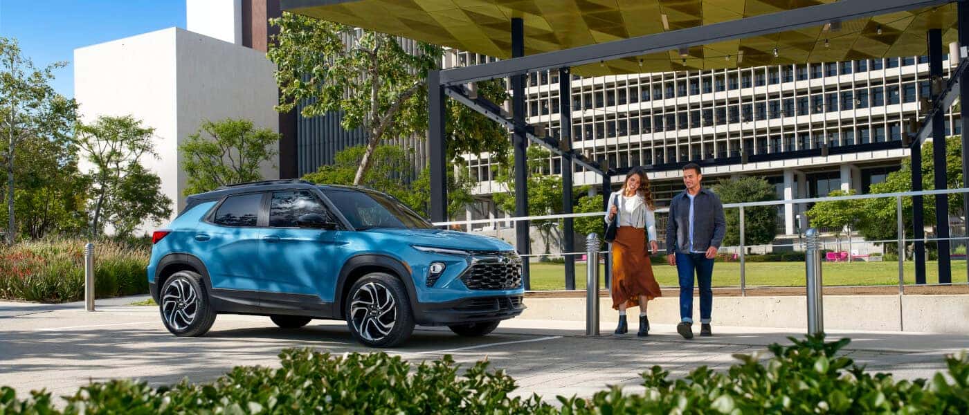2026 Chevy Trailblazer parked under promenade