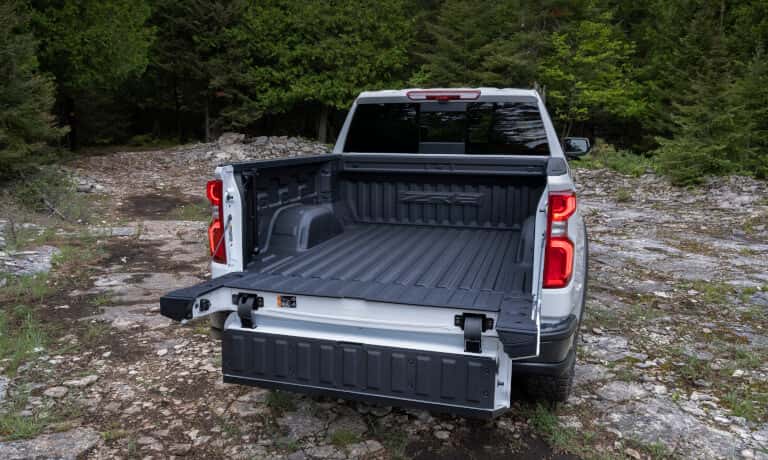 2026 Chevy Silverado 1500 with bed open