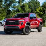 Red GMC Canyon Elevation
