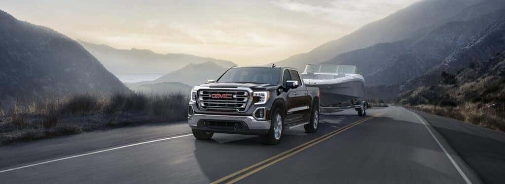 GMC Sierra 1500 towing a boat