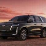 Front Diagonal View of 2023 Cadillac Escalade Luxury