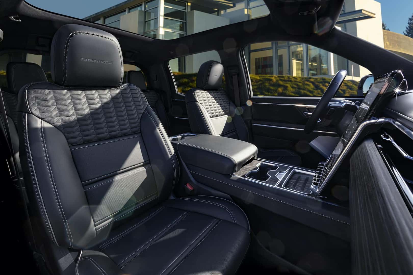 Interior Dash View of the 2024 GMC Sierra EV