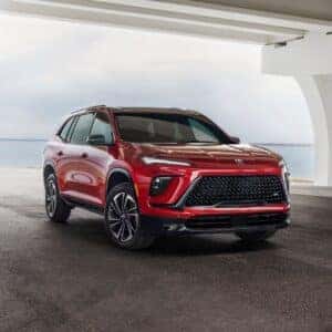 The Alluring Red 2025 Buick Enclave, Front View
