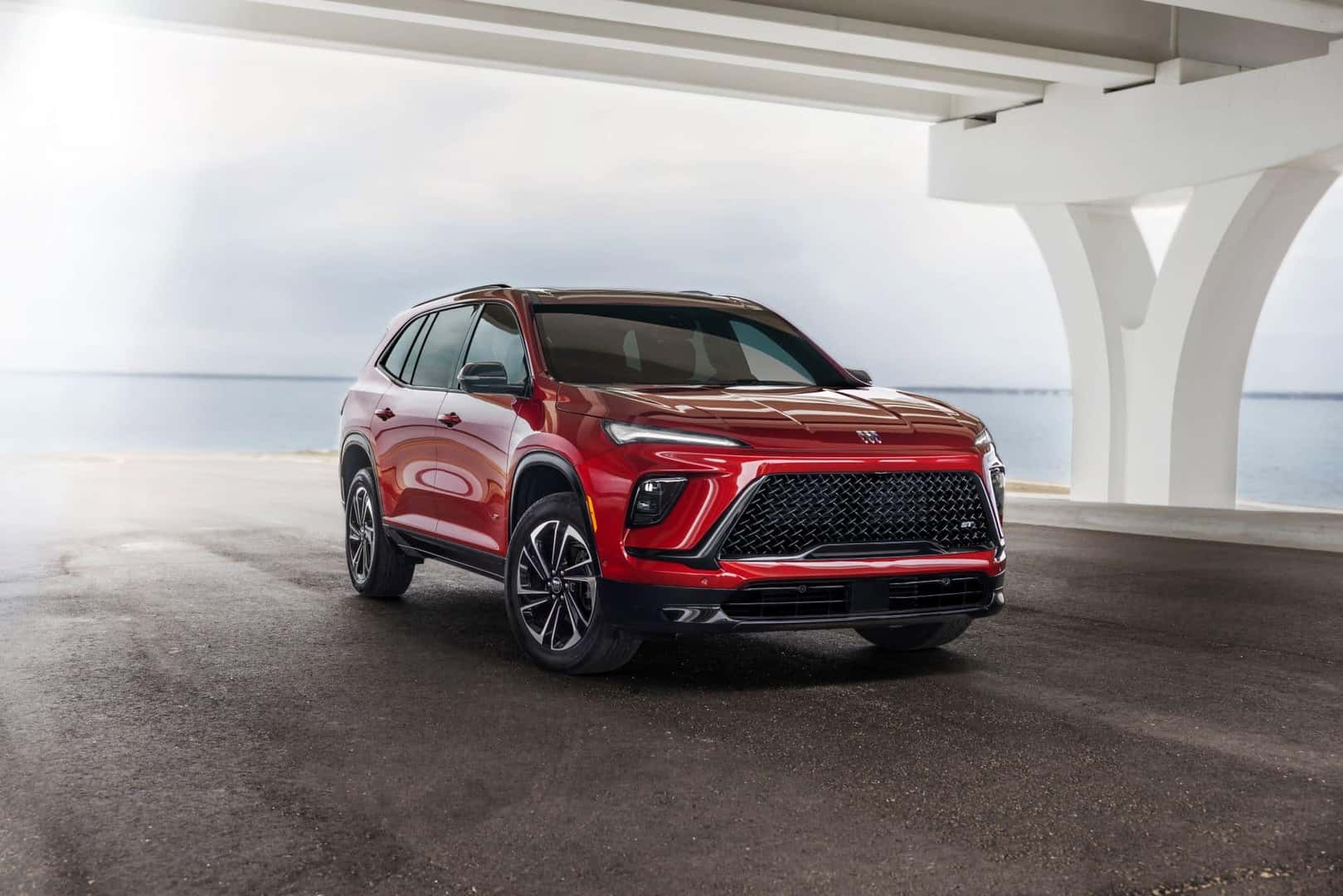 The Alluring Red 2025 Buick Enclave, Front View
