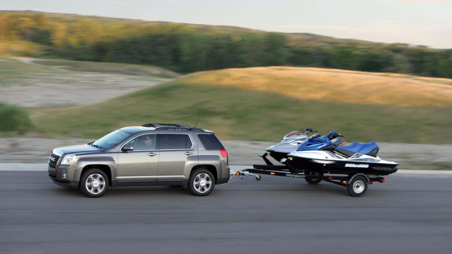 2015 GMC Terrain towing jet skis