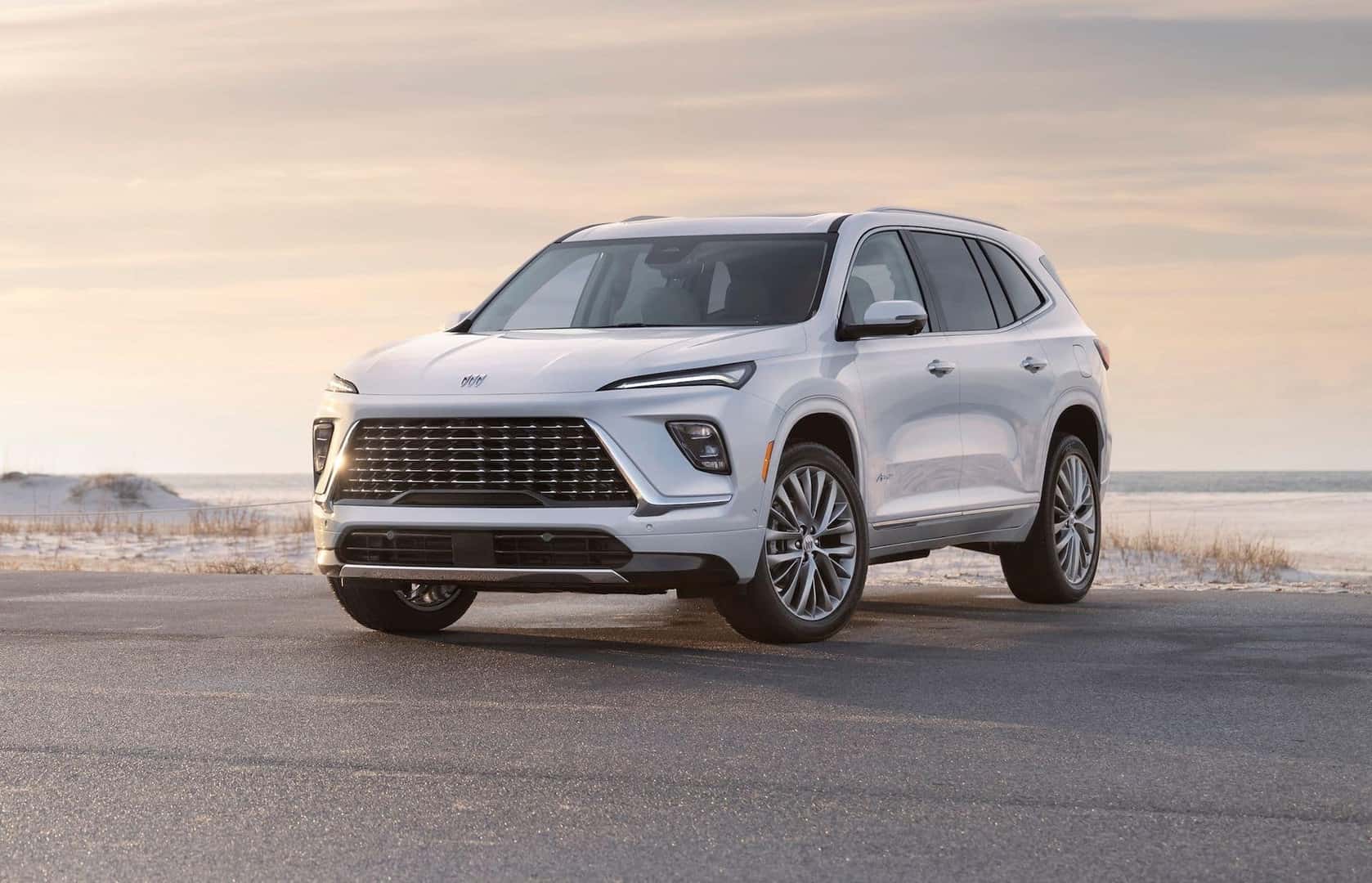The Family-Friendly 2025 Buick Enclave Avenir, Parked On A Pale Beach