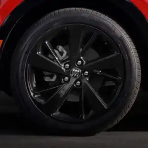 2026 Buick Envision Black center cap on wheel