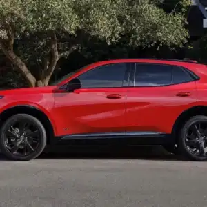 2026 Buick Envision Sport Touring Brilliant Red side view