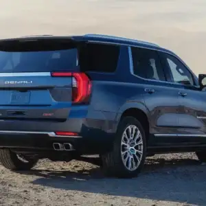 2026 GMC Yukon and Yukon XL Rear and Passenger Side 3/4 View