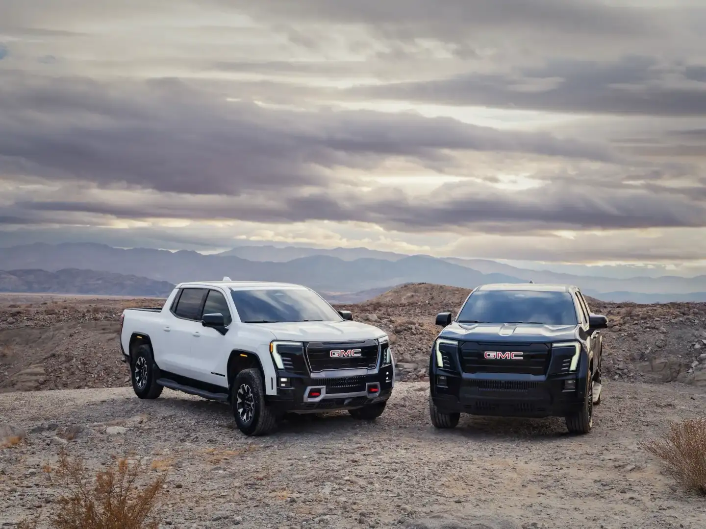 2026 GMC Sierra EV AT4 and Elevation pack shot