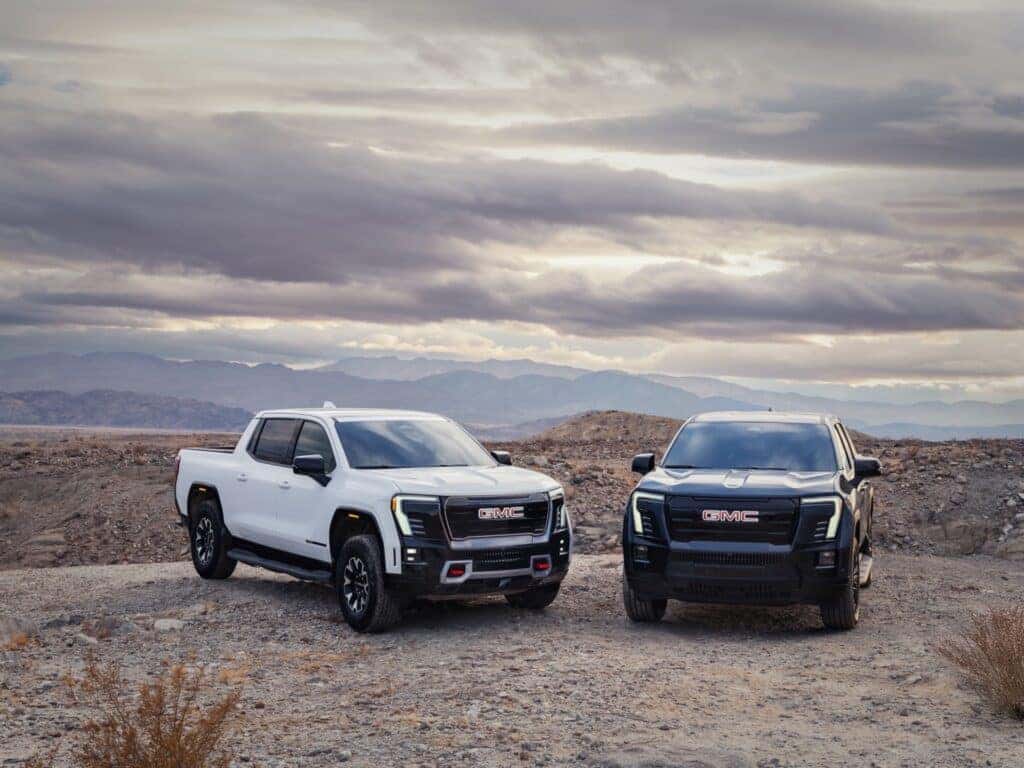 2026 GMC Sierra EV 01 AT4 and Elevation Pack Shot