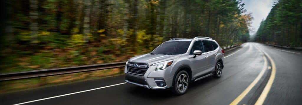 2023 Subaru Forester Driving on Road