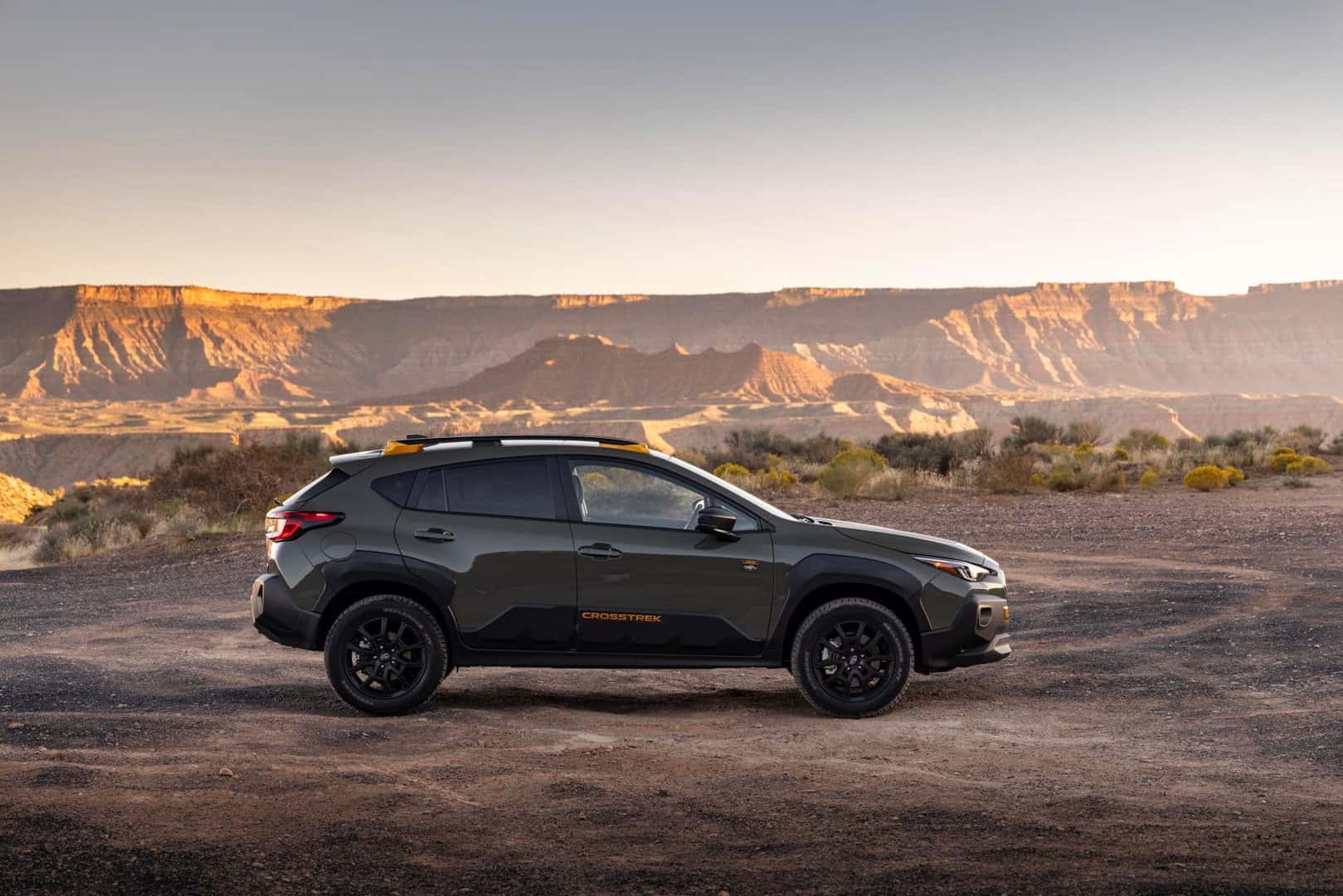The Side Profile Of Mountain Climbing Car, The 2024 Subaru Crosstrek Wilderness