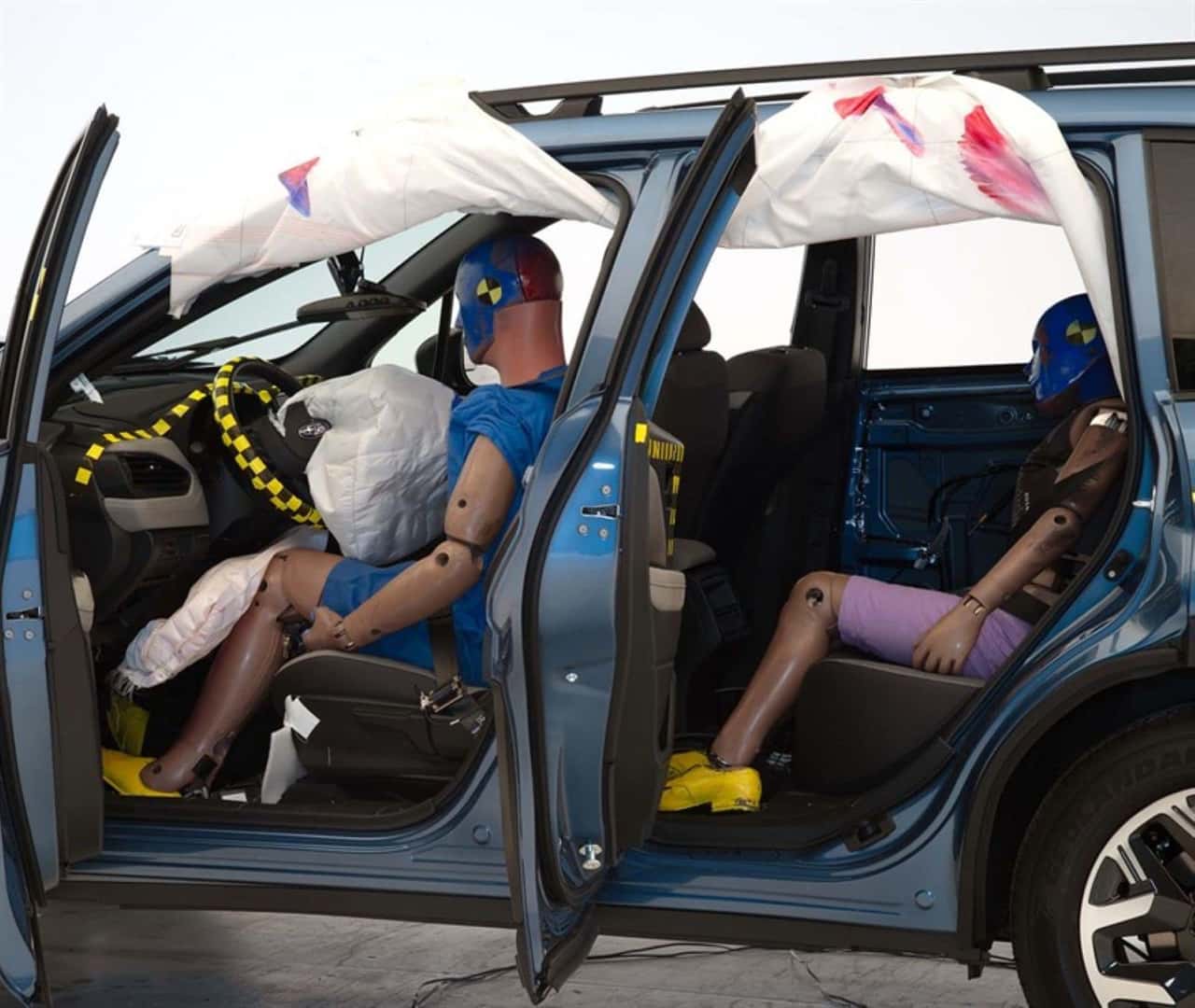 The IIHS Crashing Dummies Inside The 2025 Subaru Forester