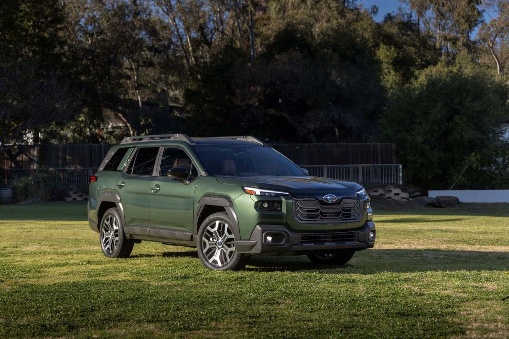 The Redesigned And Eco-Friendly 2026 Subaru Outback Parked On A Grass Field