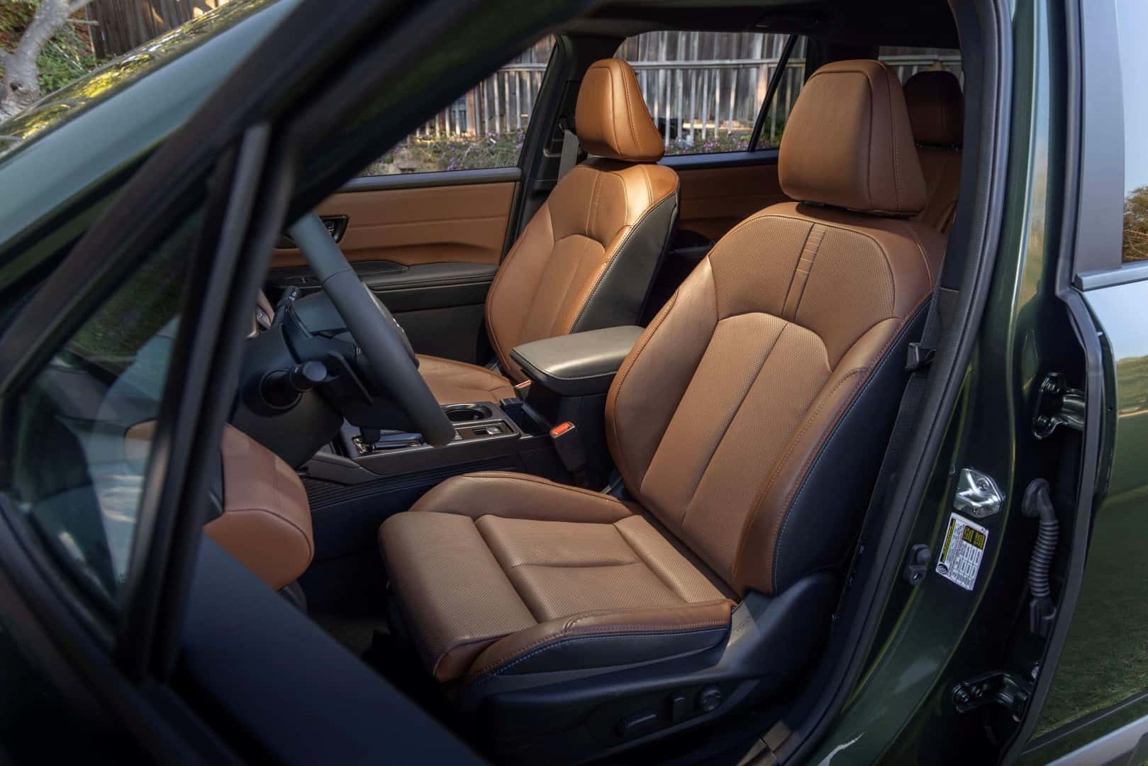 The Adjustable And Comfortable Leather Seats Of The 2026 Subaru Outback