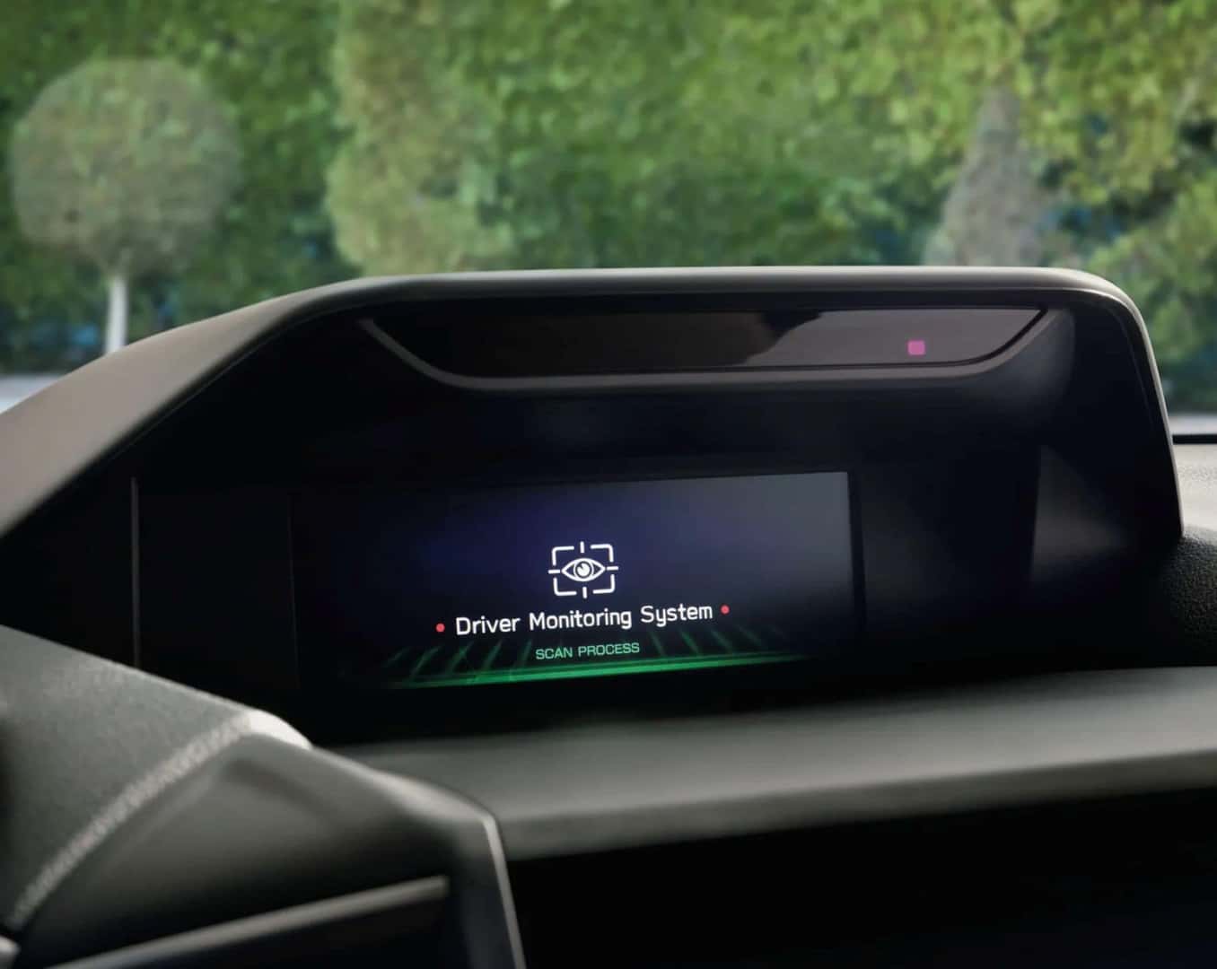 The Amazing Safety Feature, the Subaru DriverFocus System, Being Used, As Seen By The Display Screen