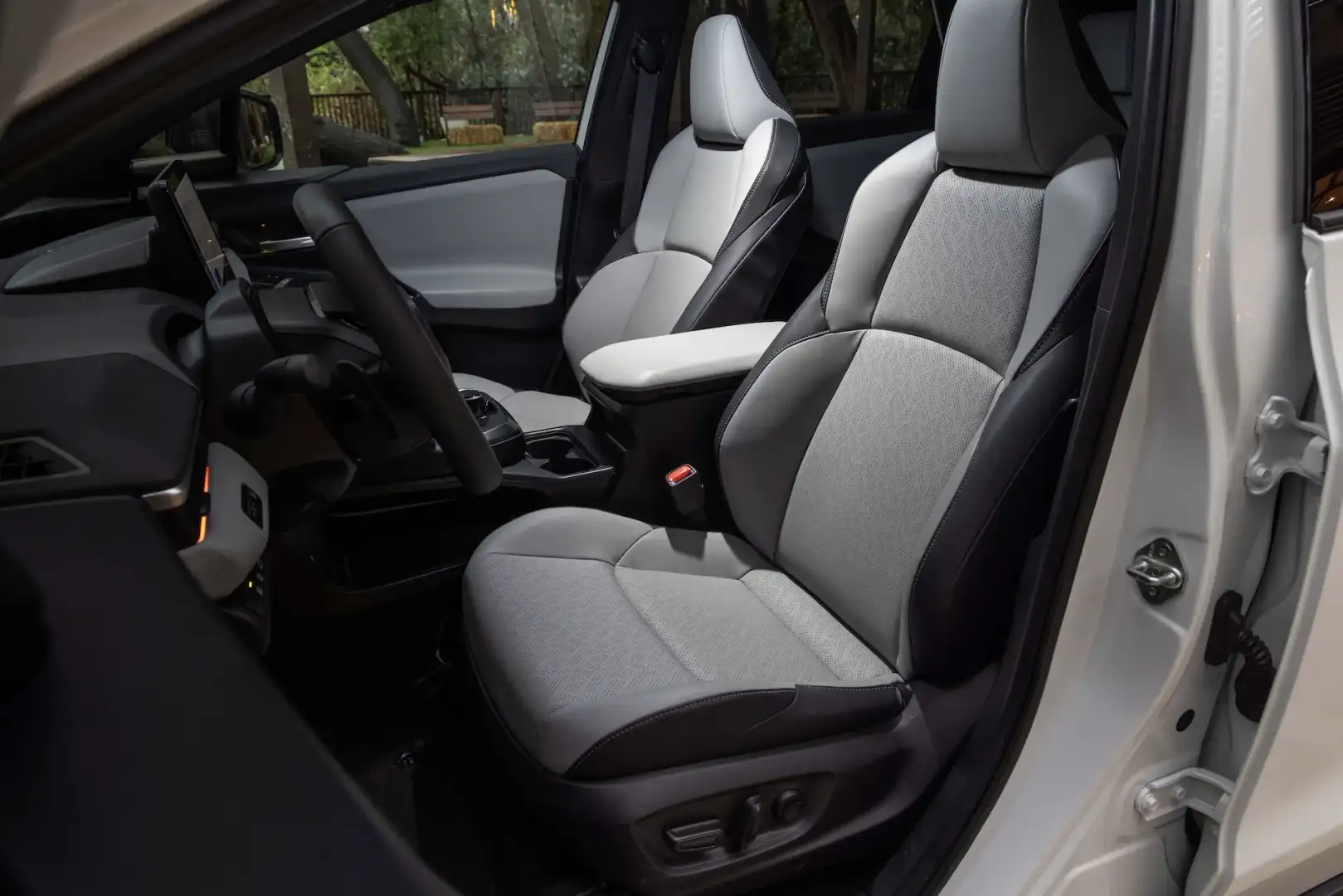 2026 Subaru Solterra interior view looking in from the drivers side