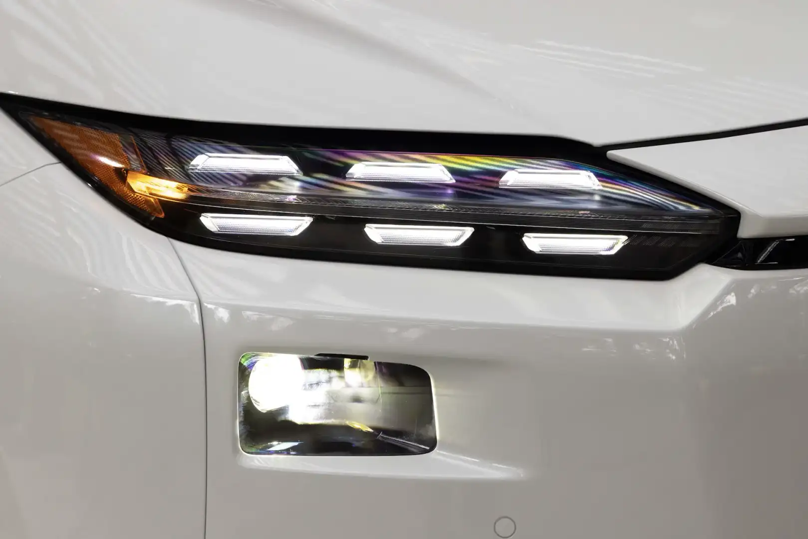 2026 white Subaru Solterra headlight