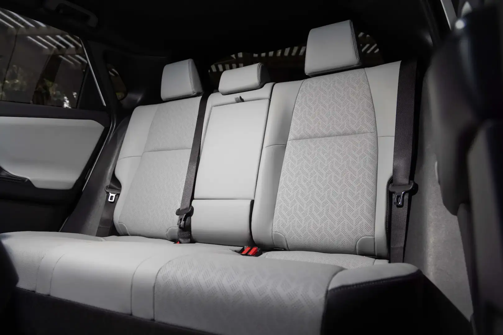2026 Subaru Solterra rear seats in light interior