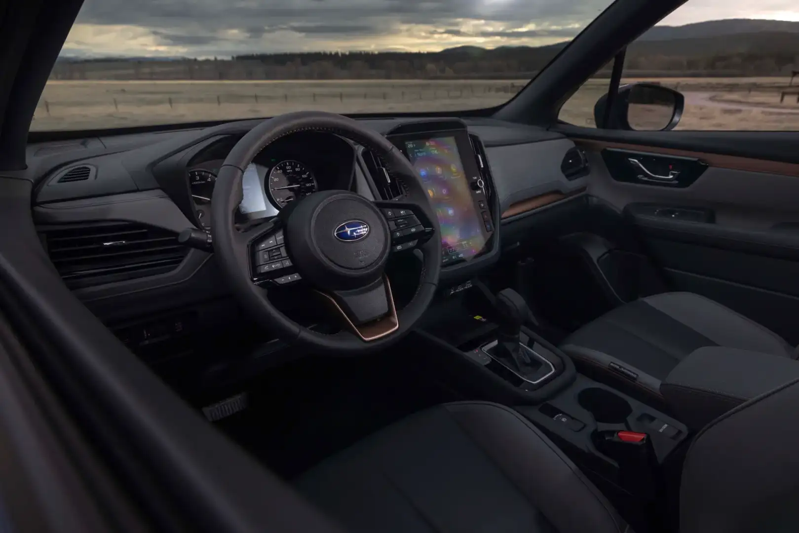 Interior view of the Subaru Forester
