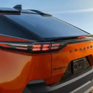 2026 Subaru Uncharted Habanero Orange Metallic rear view