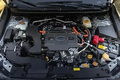 View of the engine in the 2026 Subaru Crosstrek Hybrid