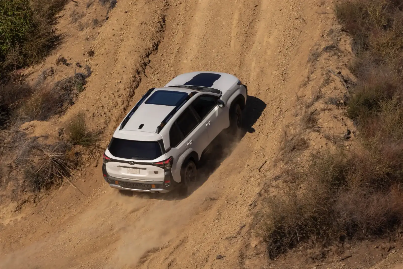 Arial view of the 2026 Subaru Forester Wilderness off roading