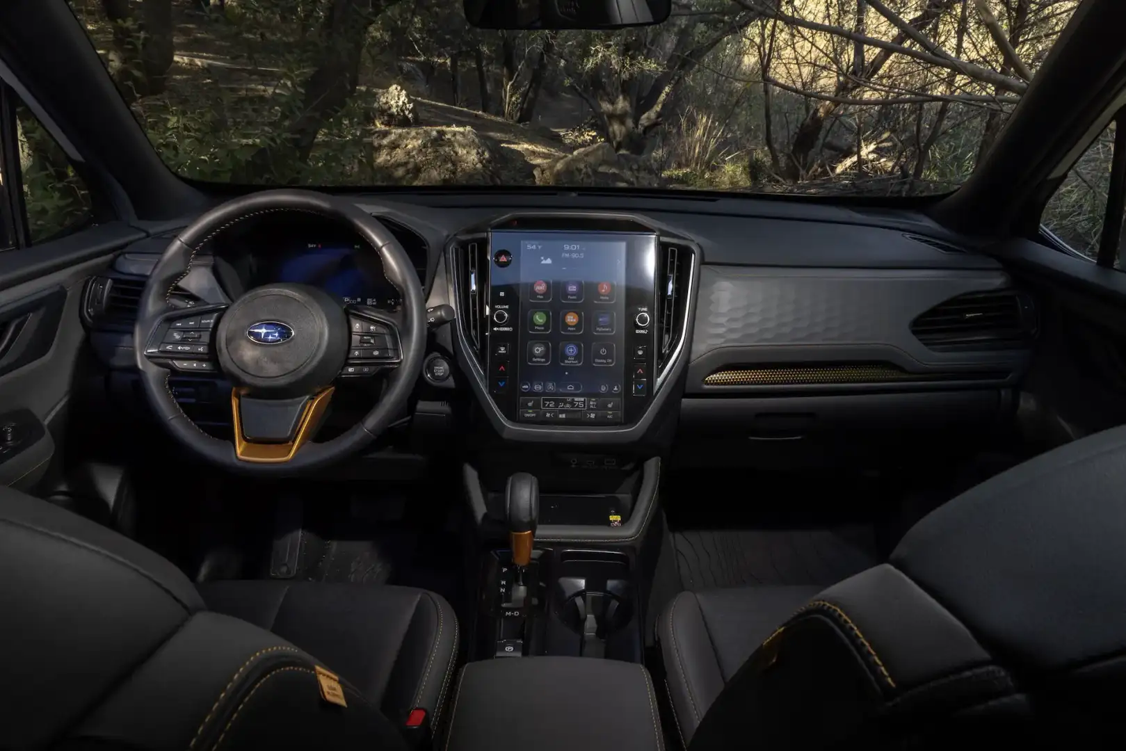 Interior driver view of the 2026 Subaru Forester Wilderness