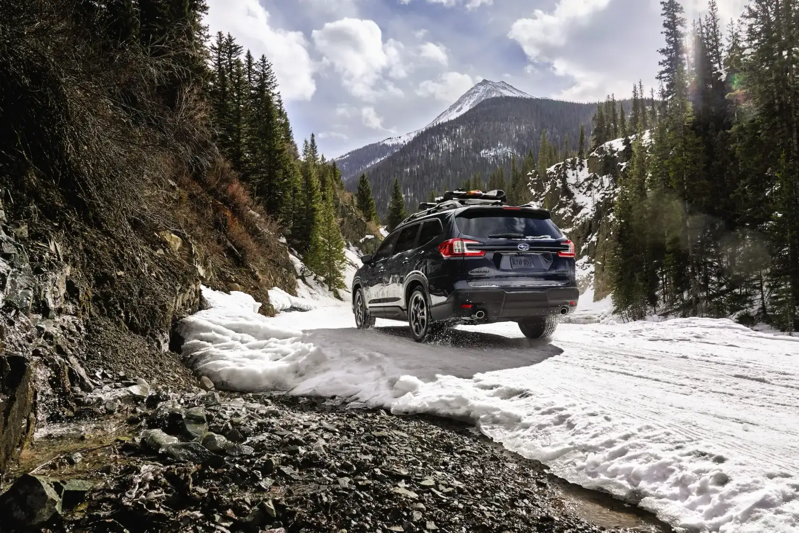 2026 Subaru Ascent driving in snow