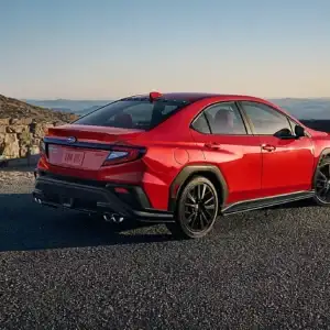 2026 Subaru WRX Rear and Passenger Side 3/4 View