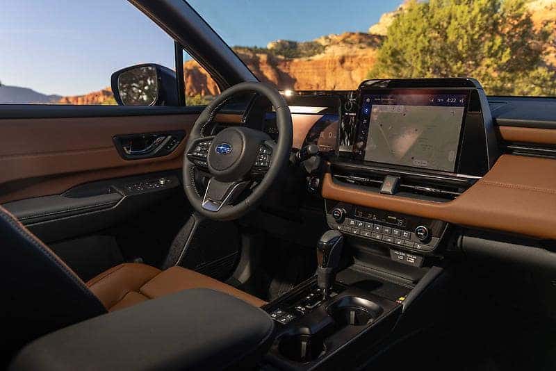 2026 Subaru Outback Mid Interior View of Dash and Steering Wheel
