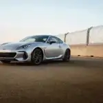2026 Subaru BRZ parked on a racetrack