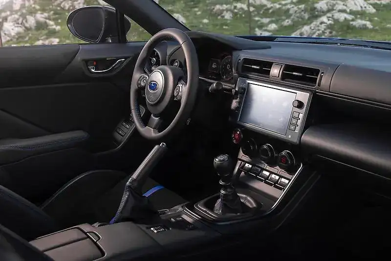 2026 Subaru BRZ front row view of dashboard