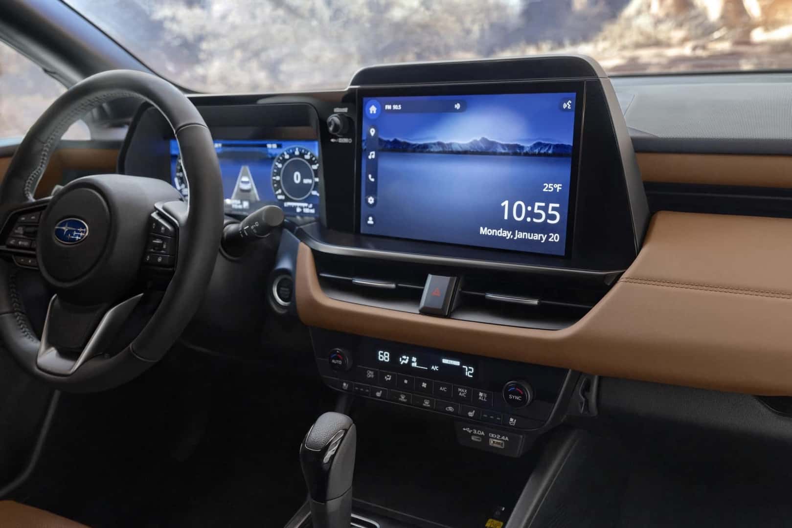 2026 Subaru Outback Steering Wheel and Infotainment Screen