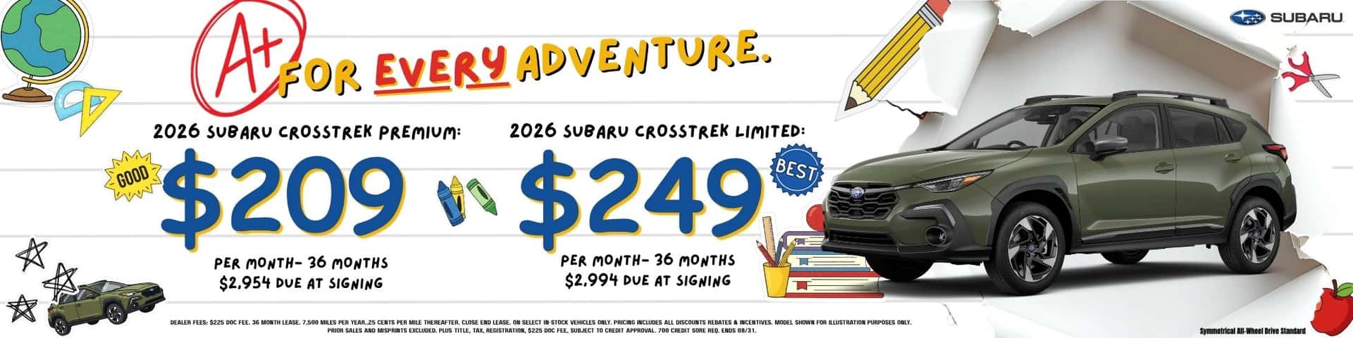 2026 Subaru Crosstrek Lease Offers