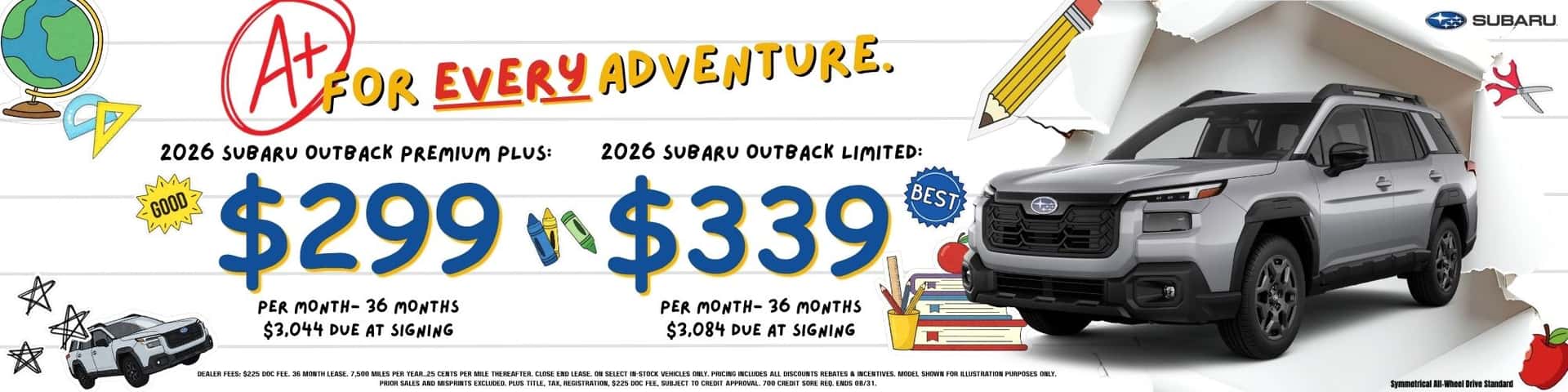 2026 Subaru Outback Lease Offers