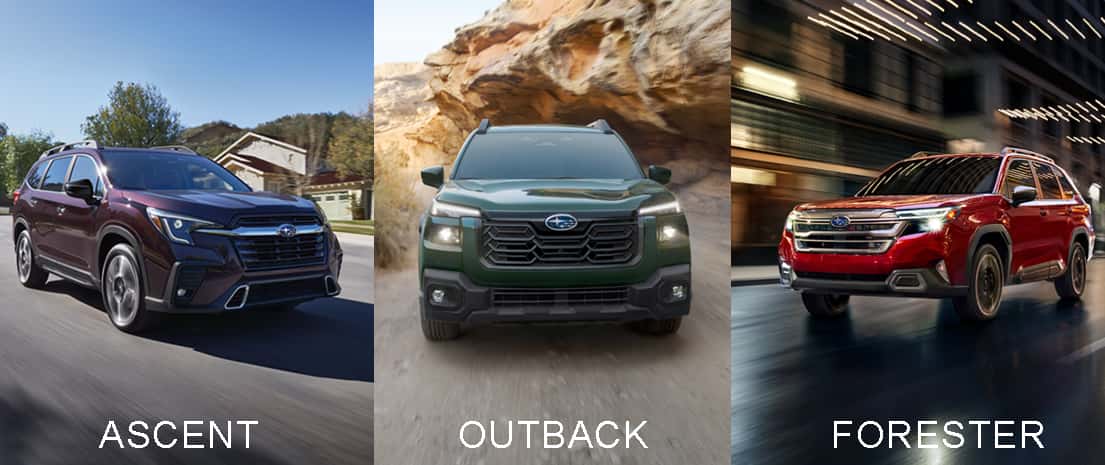 2026 Subaru Ascent, 2026 Subaru Outback, 2026 Subaru Forester
