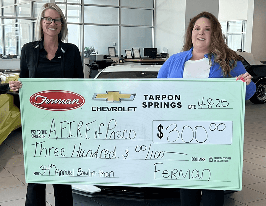 FERMAN Chevrolet - TARPON SPRINGS SPONSORS A.F.I.R.E. OF PASCO COUNTY